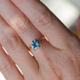 1.43CT ROUND MADAGASCAR SAPPHIRE, OPALESCENT BLUE, 7.1X3.9MM