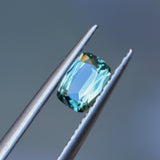 0.60CT ELONGATED "SCISSOR" CUSHION AUSTRALIAN SAPPHIRE, PARTI YELLOW BLUE GREEN, 5.7X3.8X2.2M