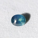 2.08CT OVAL MADAGASCAR SAPPHIRE, MEDIUM GLOWY CARIBBEAN BLUE GREEN, UNTREATED, 8.2X6.6X4.4MM
