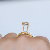 2.09CT RADIANT MADAGASCAR SAPPHIRE, BICOLOR WHITE AND ORANGE, 7.4X6.1X4.7MM