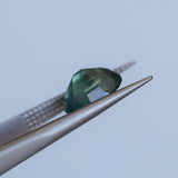 3.54CT OVAL MADAGASCAR SAPPHIRE, SILKY TEAL BLUE GREEN, 9.7X7.8X5.7MM
