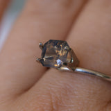 1.34CT SQUARE ASSCHER CUT SRI LANKAN SAPPHIRE, COGNAC SMOKY BROWN, 6.39X6.38X3.90MM