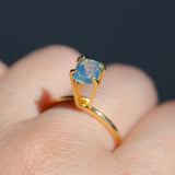 1.79CT ELONGATED CUSHION MADAGASCAR SAPPHIRE, OPALESCENT LIGHT TEAL SEAFOAM, UNTREATED, 7.2X5.7X4.7MM