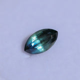 0.95CT AUSTRALIAN MARQUISE SAPPHIRE, DEEP TEAL WITH GREY, 8X4.52X3.28MM
