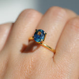 1.80CT OVAL MADAGASCAR SAPPHIRE, OCEAN BLUE TEAL WITH SOME PARTI, 8.2X6.7X4.3MM