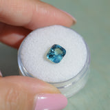 1.97CT ELONGATED CUSHION MADAGASCAR SAPPHIRE, DENIM AND OCEAN BLUE, 7.8X6.4X4.2MM