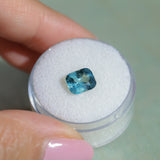 1.97CT ELONGATED CUSHION MADAGASCAR SAPPHIRE, DENIM AND OCEAN BLUE, 7.8X6.4X4.2MM