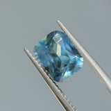 1.97CT ELONGATED CUSHION MADAGASCAR SAPPHIRE, DENIM AND OCEAN BLUE, 7.8X6.4X4.2MM