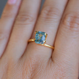 1.97CT ELONGATED CUSHION MADAGASCAR SAPPHIRE, DENIM AND OCEAN BLUE, 7.8X6.4X4.2MM