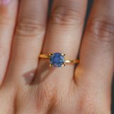 1.51CT ROUND MADAGASCAR SAPPHIRE, DEEP TEAL OPALESCENT, UNTREATED, 6.6X4.7MM