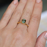 2.22CT OVAL MADAGASCAR SAPPHIRE, COLOR CHANGE OLIVE GREEN YELLOW TO PURPLE CHAMPAGNE, 7.59X6.31X5.45MM