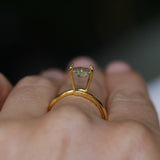 0.87CT SHIELD MONTANA SAPPHIRE, LIGHT GREEN AND WHITE, 8.10X5.45X3.22MM