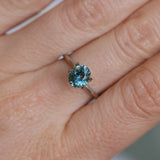 1.42CT PRECISION CUT OVAL MONTANA SAPPHIRE, OCEAN BLUE TEAL
