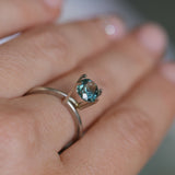 1.42CT PRECISION CUT OVAL MONTANA SAPPHIRE, OCEAN BLUE TEAL