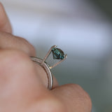 1.42CT PRECISION CUT OVAL MONTANA SAPPHIRE, OCEAN BLUE TEAL