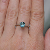 1.42CT PRECISION CUT OVAL MONTANA SAPPHIRE, OCEAN BLUE TEAL