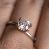 1.07CT ROUND MONTANA SAPPHIRE, CHERRY BLOSSOM PINK, UNTREATED, 6.17X3.88MM