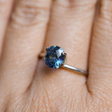 1.38CT PRECISION CUT OVAL MONTANA SAPPHIRE, OCEAN BLUE TEAL, 7.0X6.0X4.4MM