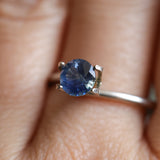 0.88CT ROUND PRECISION CUT MONTANA SAPPHIRE, ROYAL BLUE, 5.65X3.59MM