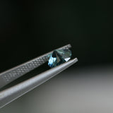 1.40CT PRECISION CUT FANCY CUSHION MONTANA SAPPHIRE, MEDIUM TEAL BLUE, 6.93X5.95X4.32MM