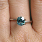 1.40CT PRECISION CUT FANCY CUSHION MONTANA SAPPHIRE, MEDIUM TEAL BLUE, 6.93X5.95X4.32MM