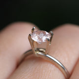 1.07CT ROUND MONTANA SAPPHIRE, CHERRY BLOSSOM PINK, UNTREATED, 6.17X3.88MM