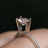1.07CT ROUND MONTANA SAPPHIRE, CHERRY BLOSSOM PINK, UNTREATED, 6.17X3.88MM