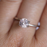 1.07CT ROUND MONTANA SAPPHIRE, CHERRY BLOSSOM PINK, UNTREATED, 6.17X3.88MM