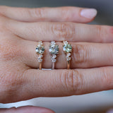 0.75ct Round Untreated Silvery Grey Montana Sapphire and Diamond Starry Night Low Profile Solitaire in 14k Yellow Gold