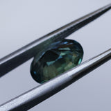 2.69CT OVAL MADAGASCAR SAPPHIRE, PARTI BLUE WITH TEAL, 9.65X7.52X5.15MM - APPRAISED STONE