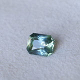 2.32CT MADAGASCAR RADIANT SAPPHIRE, LIGHTER TEAL GREEN BLUE, 8.3X6.7X4.6MM
