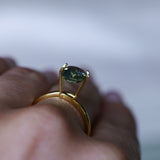 2.32CT MADAGASCAR RADIANT SAPPHIRE, LIGHTER TEAL GREEN BLUE, 8.3X6.7X4.6MM