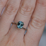 2.04CT ELONGATED CUSHION MADAGASCAR SAPPHIRE, PARTI LIGHT TEAL, UNTREATED, 7.6X5.6X4.7MM
