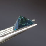 2.40CT FANCY ROUND AUSTRALIAN SAPPHIRE, DEEP TEAL BLUE, 7.74X7.72X5.16MM