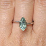 2.24CT MARQUISE MONTANA SAPPHIRE, SEAFOAM GREEN TEAL, 14.1X5.5MM