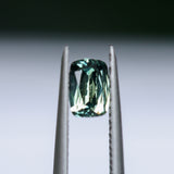 0.60CT ELONGATED "SCISSOR" CUSHION AUSTRALIAN SAPPHIRE, PARTI YELLOW BLUE GREEN, 5.7X3.8X2.2M