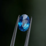 2.74CT OVAL MADAGASCAR SAPPHIRE, ROYAL BLUE WITH TEAL, UNTREATED, 9.5X6.7X5.1MM