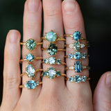 1.51ct Oval Teal Blue Madgascar Sapphire Classic Four Prong Solitaire in 14k Yellow Gold