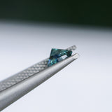 1.30CT PRECISION CUT OVAL MONTANA SAPPHIRE, CARIBBEAN TEAL, 6.8X5.6X4.2MM