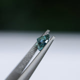 1.30CT PRECISION CUT OVAL MONTANA SAPPHIRE, CARIBBEAN TEAL, 6.8X5.6X4.2MM