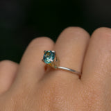 1.30CT PRECISION CUT OVAL MONTANA SAPPHIRE, CARIBBEAN TEAL, 6.8X5.6X4.2MM