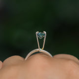 1.30CT PRECISION CUT OVAL MONTANA SAPPHIRE, CARIBBEAN TEAL, 6.8X5.6X4.2MM