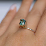 1.30CT PRECISION CUT OVAL MONTANA SAPPHIRE, CARIBBEAN TEAL, 6.8X5.6X4.2MM