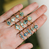 1.51ct Oval Teal Blue Madgascar Sapphire Classic Four Prong Solitaire in 14k Yellow Gold