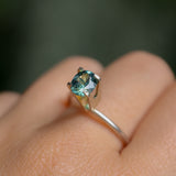 1.30CT PRECISION CUT OVAL MONTANA SAPPHIRE, CARIBBEAN TEAL, 6.8X5.6X4.2MM