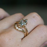 2.07ct Unheated Madagascar Marquise Sapphire Low Profile 6 Prong Solitaire in 14k Yellow Gold