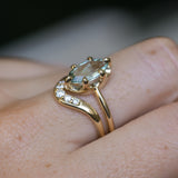 2.07ct Unheated Madagascar Marquise Sapphire Low Profile 6 Prong Solitaire in 14k Yellow Gold