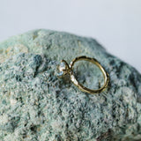 1.64ct Round "Hearts & Arrows" Cut Untreated Montana Sapphire 4 Prong Solitaire Evergreen Ring in 18k Yellow Gold