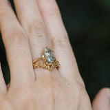 2.07ct Unheated Madagascar Marquise Sapphire Low Profile 6 Prong Solitaire in 14k Yellow Gold