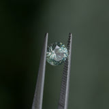 1.06CT ROUND MONTANA SAPPHIRE, LIGHT PARTI YELLOW BLUE, UNTREATED, 6.1X4MM
